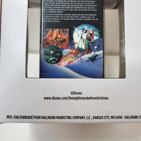 New Hallmark The Nightmare Before Christmas VHS Tape - Christmas Tree Ornament 2 - Picture 8 of 14